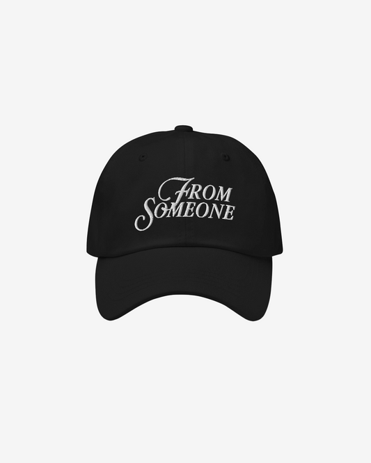 From Someone Black Dad Hat